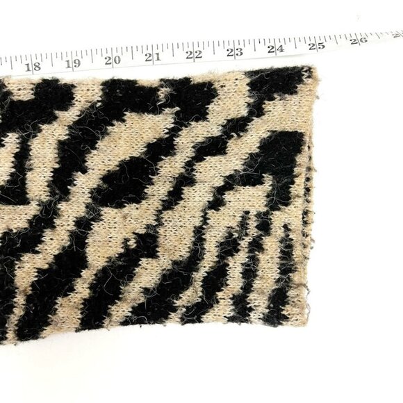 Anthropologie Sweater Women's 1X Paloma Fringed Animal Print Belted Cardigan - Picture 12 of 15